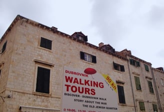 Cartaz do passeio em Dubrovnik