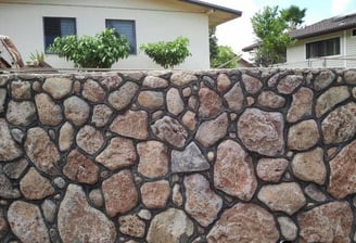 Rock Wall masonry in honolulu, hawaii