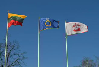 Palangos dienų atidarymas iškilmingai pakeliant Lietuvos, Palangos ir Šventosios vėliavas