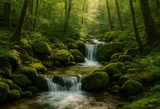 paisaje limpio bosque