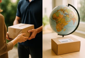 recogida y entrega paquete