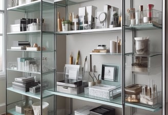 a collection of office supplies including a desk and a desk