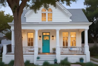 A real estate auction sign displaying the word 'SOLD' in bold red letters. The sign includes images of a home's interior featuring a living room with modern furniture, and it is set against the backdrop of trees and sky.
