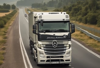 A large cargo ship loaded with colorful shipping containers is docked at a busy industrial port. Several towering cranes in blue and red are actively engaged in loading or unloading the containers onto the ship. The port is filled with stacks of containers, showcasing a bustling hub of maritime trade.