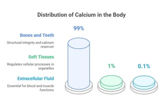 calcium distribution in body