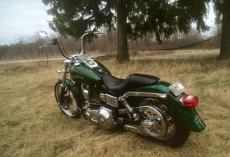 Harley Davidson Dyna with Custom Paint by owner ProPolish Motorcycle Ceramic Coating Near Me Dover