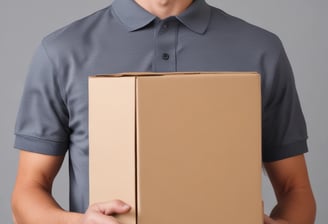 a man holding a box