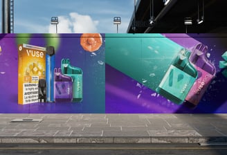 Vuse OOH advertisement and marketing campaign.