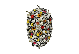 Imagem mostra coroa de flores da Velar em São Paulo