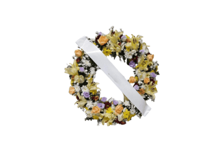 Imagem mostra coroa de flores da Velar em São Paulo