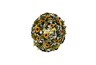 Imagem mostra coroa de flores da Velar em São Paulo