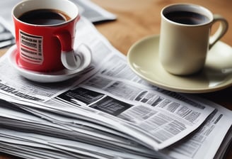 A variety of colorful magazines are scattered, featuring fashion models on the covers. Text in different languages and fonts highlights themes like fashion, beauty, and lifestyle.