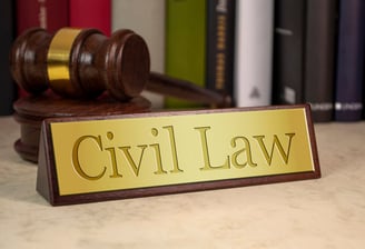Civil Law written plate