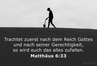 Trachtet zuerst nach Gottes Reich