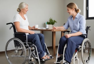 A sign featuring the word 'CONSULTATION' in bold, black capital letters. Beneath the text, there is Braille marked on a white background, surrounded by a dark wooden frame.