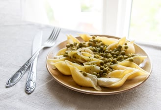 pâtes petits pois