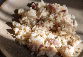 risotto à la carbonara