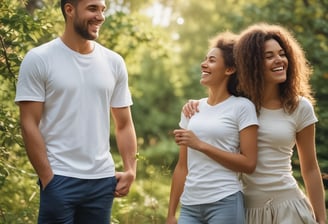 people laughing and talking outside during daytime