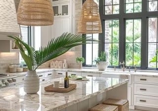 Beautiful transitional kitchen representing successful Austin home remodeling