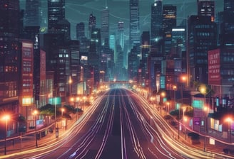 A telecommunications tower stands on a snow-covered mountain peak with rugged mountains and a clear blue sky in the background, creating a contrast between technology and nature.