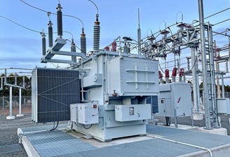 Power plant facility with sensor-based monitoring and FireAlarm automation