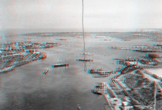 3D anaglyph of Sevaspotol in 1901