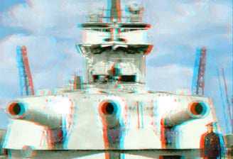 3D anagpyph of Battleship Volya