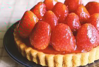 tartelette aux fraises pizza le cratère Saint-paul - fleurimont - Saint-Gilles - la reunion - 974