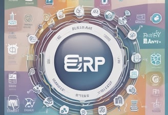 A web page from Razorpay displaying marketing content about financial services. The page includes a 3D illustration of a cube surrounded by floating labels with financial terms like 'Virtual Account' and 'Vendor Payouts'. The text encourages business growth through automated financial solutions. Navigation links for various services are visible at the top.