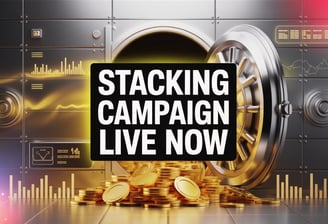 a bank vault vault door with stacks of coins and stacks of coins