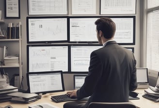 A dimly lit street scene at night features a brick building with a neon sign displaying the words 'INCOME TAX' in red and 'NOTARY PUBLIC' in green. A streetlight illuminates the space immediately around it, creating a contrast with the dark surroundings.