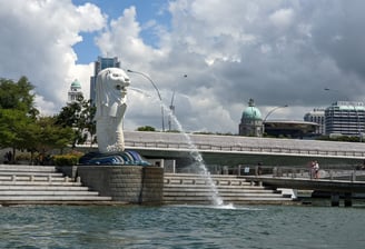 Singapore City Merlion Statue