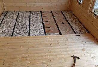 insulation beneath floor