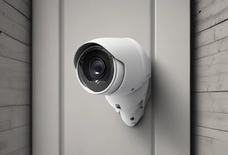 An electronic intercom system mounted on a wall, featuring a camera, a speaker, a numeric keypad, a small display screen, and a sensor for card scanning. The panel appears to be metallic with a sleek design.