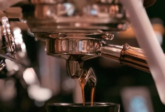 a freshly brewed cup of coffee