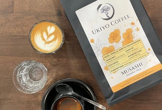 coffee cup with coffee bag