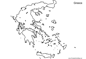 Tourist map of greece