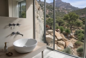 Réalisation d une Salle de Bain dans le maquis à Sagone, Corse du Sud