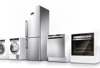 a refrigerator freezer with a refrigerator and a washing machine