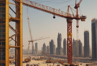 black and grey metal crane photography