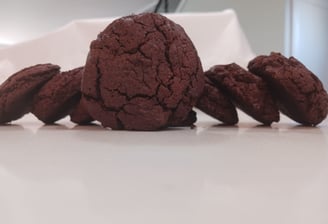 Chocolate oatmeal cookies made with 100% oats.