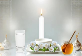 o ritual de Oxalá se torna uma oportunidade sagrada, um convite para nos alinhar com a paz, a prosperidade e a força univers