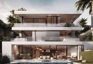 gray and white concrete house