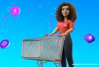 mascote 3D e personagem 3D