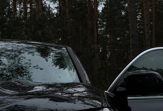 automobilis su hidrofobiniu sluoksniu