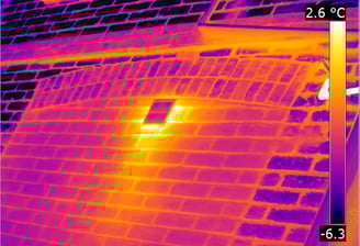 heat escaping from a vent