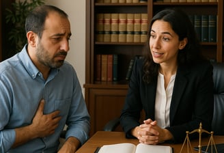 Hasta ameliyat hatasında tazminat hakkında avukattan bilgi alıyor