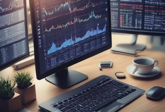 The image depicts a display board showing stock information, including stock names and bid values. The logo and letters 'ASX' are prominent on the left side, indicating a financial or stock exchange context.