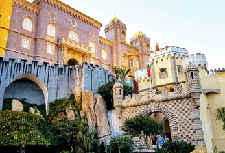 a castle like building with a castle like structure
