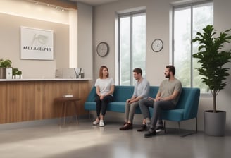a man riding a skateboard down a street next to tall buildings